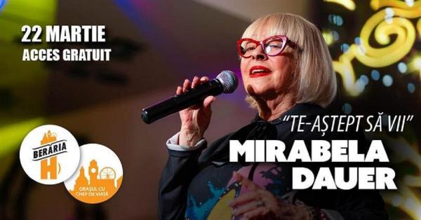 Mirabela Dauer susţine un concert duminică, 22 martie, în Berăria H din Bucureşti