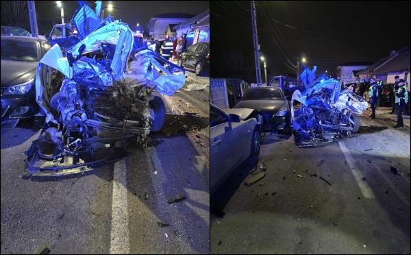 Un șofer a lovit 7 mașini parcate, în Constanța. A ajuns la spital în stare critică