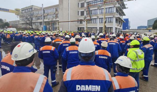 BNS: Şantierul Naval Mangalia, în faliment. Angajaţii îşi pierd locurile de muncă după decizia Damen Shipyards