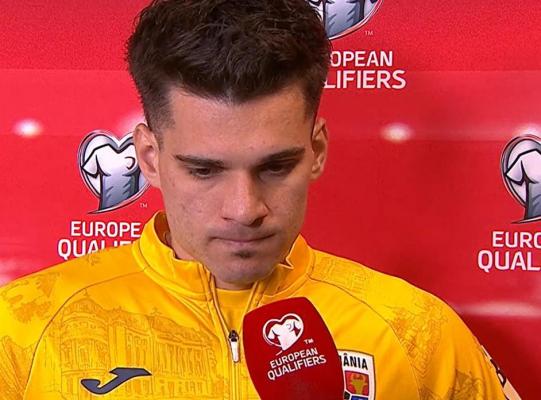 "Suntem dezamăgiţi, ne doare. Capul jos şi la muncă". Reacţia lui Ianis Hagi după eşecul cu Turcia