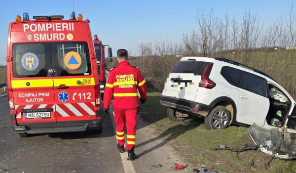 Un bărbat și-a pierdut viața, iar altul a fost rănit într-un accident pe DN6, în județul Giurgiu