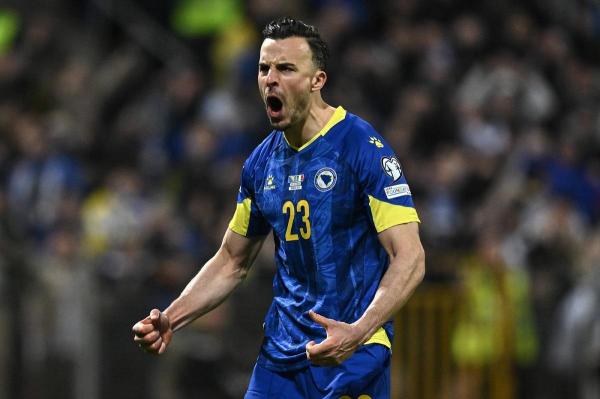 Tabakovic a fost eroul Bosniei în barajul cu Italia de calificare la Cupa Mondială 2026