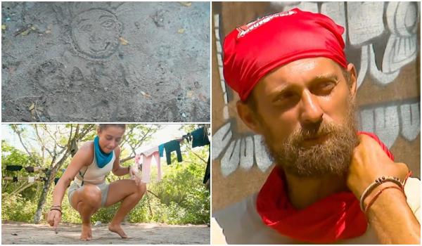 Survivor România 2026. Reacția lui Gabi Tamaș, după ce a aflat că Războinicii i-au făcut un portret pe nisip