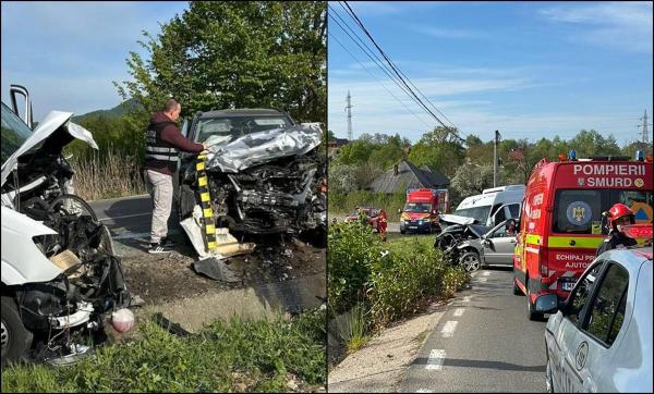Microbuz implicat într-un accident grav în Maramureș. 13 răniţi, 10 la spital. Planul Roșu activat