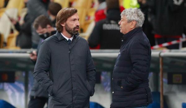 Andrea Pirlo şi Mircea Lucescu
