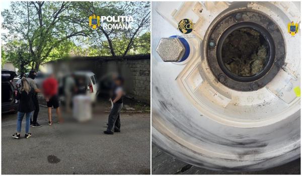 Bărbat din Timișoara, prins în flagrant în timp ce trasnporta 6,5 kilograme de canabis într-un boiler
