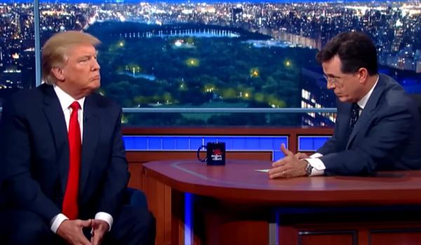 Trump se bucură după închiderea emisunii lui Stephen Colbert: "Slavă Domnului că în sfârşit a plecat!"