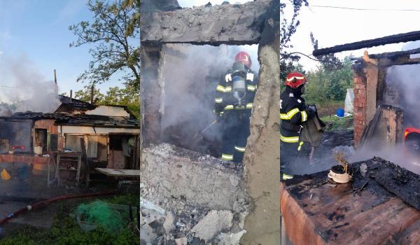 Un bărbat a murit într-un incendiu în Botoşani. Focul, pornit de la o ţigară aprinsă