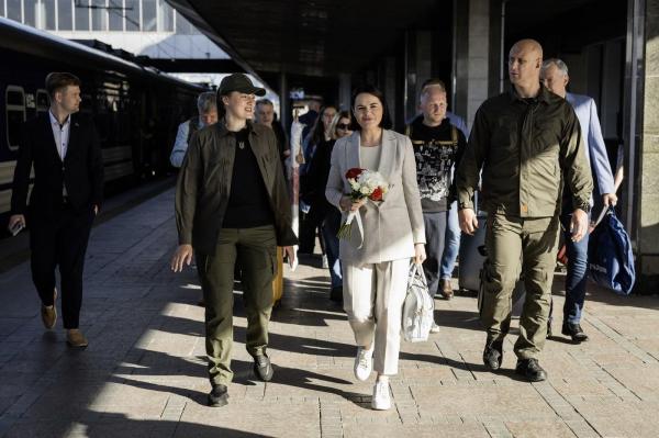 Svetlana Tihanovskaia la Kiev