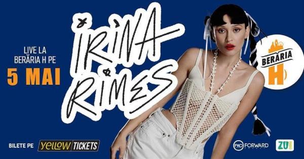 Irina Rimes susţine un concert marţi, 5 mai, în Berăria H din Bucureşti