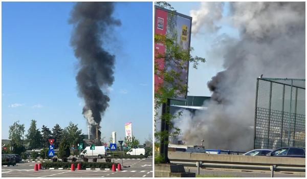 Explozie urmată de incendiu la un depozit din Blejoi: pericol de o nouă deflagrație, o persoană a fost rănită