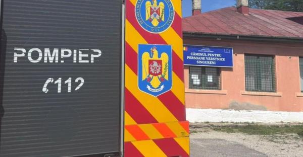 Incendiu la un cămin de vârstnici din Giurgiu. Peste 40 de persoane evacuate