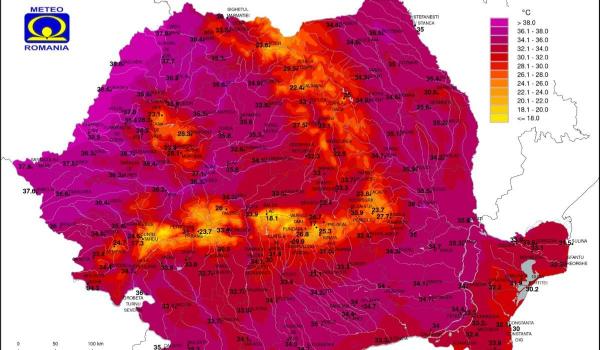 28 iunie 2026, cea mai călduroasă zi din istorie, în România. Au fost înregistrate 84 de recorduri