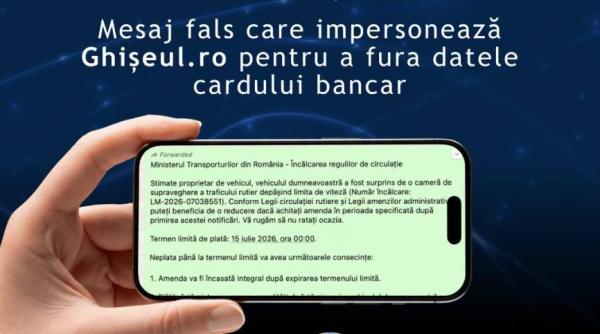 Mesaje false în numele Ghişeul.ro, nouă metodă de fraudă: cum fură hackerii datele cardului