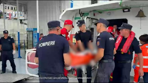 Un marinar rănit în incendiul de pe nava Gas Lisbon, în largul Mării Negre, a murit