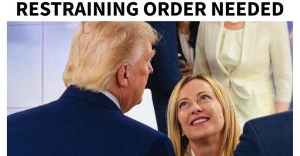 Trump o ironizează din nou pe Giorgia Meloni: "Este nevoie de un ordin de restricție"