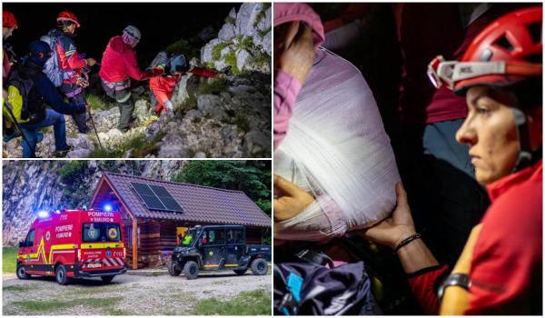 Misiune de 7 ore pe creasta Pietrei Craiului. Cum au pornit 3 turişti străini pe un traseu extrem de dificil