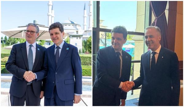 Nicuşor Dan, discuţii cu Keir Starmer şi Mark Carney: L-am invitat pe premierul Canadei la București