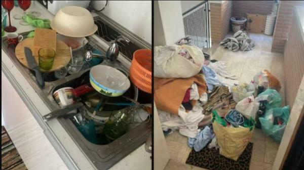 Au închiriat un B&B pentru 3 nopți, l-au distrus și au plecat fără să plătească. Dezastrul lăsat în urmă