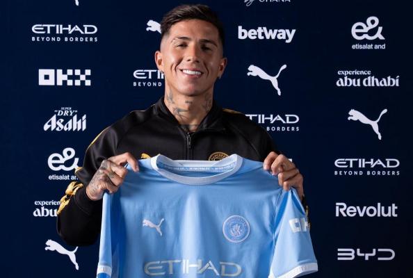 Enzo Fernandez a fost prezentat oficial la Manchester City