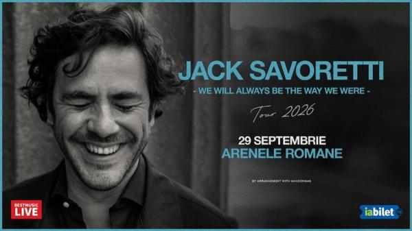 Jack Savoretti susţine un concert marţi, 29 septembrie, la Arenele Romane din Bucureşti