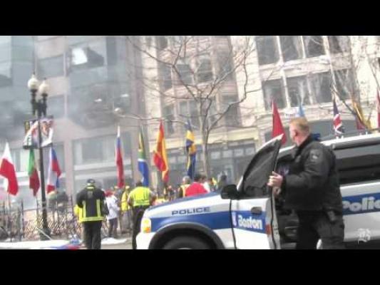 Primele imagini de dupa exploziile de la maraton