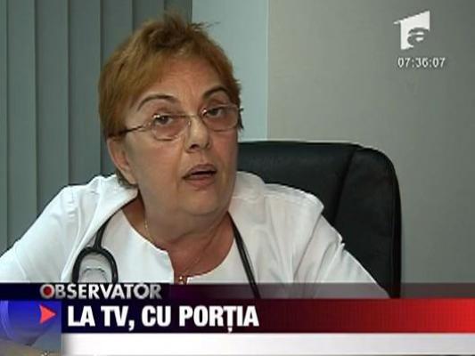 La tv, cu portia