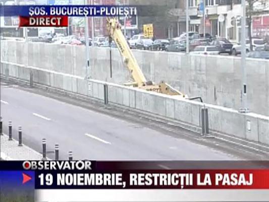 19 noiembrie, restrictii la pasaj