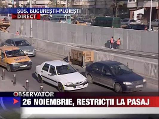 26 noiembrie, restrictii la pasaj