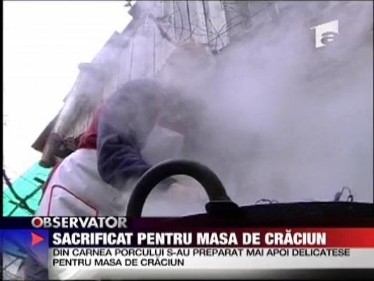 Sacrificat pentru masa de Craciun