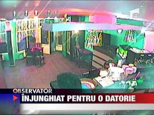 Injunghiat pentru o datorie