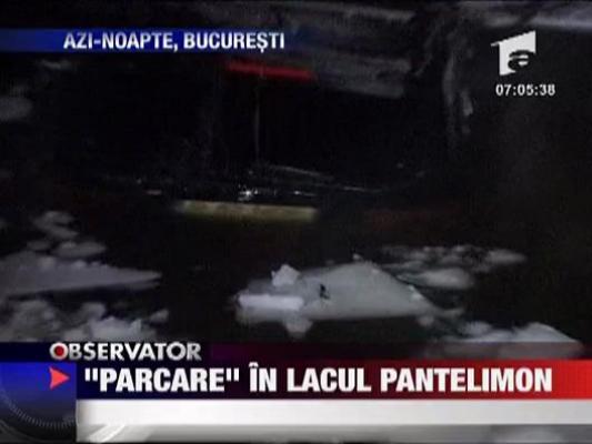 "Parcare" in lacul Pantelimon