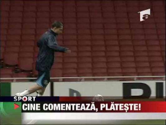 Becali: "Cine comenteaza, merge la echipa a doua!"