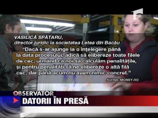 Datorii in presa