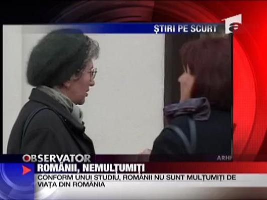 Romanii, nemultumiti conform ultimului Eurobarometru