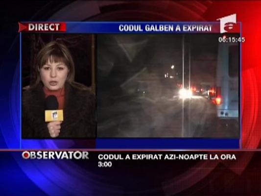 Codul galben a expirat