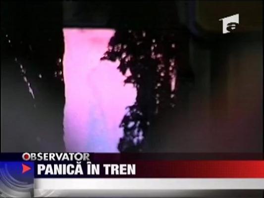 Panica in tren