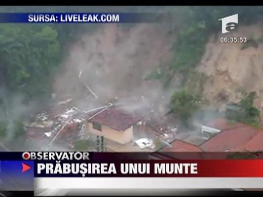 Un munte s-a prabusit peste o casa