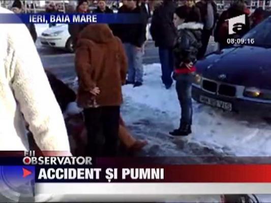 Accident si pumni