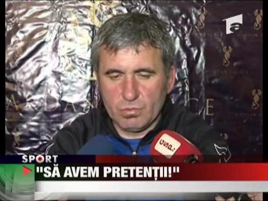 Hagi: "Romania trebuie sa se bata pentru primul loc"