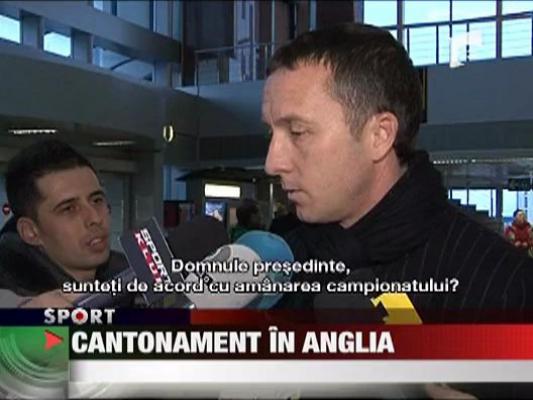 Unirea Urziceni, cantonament in Anglia