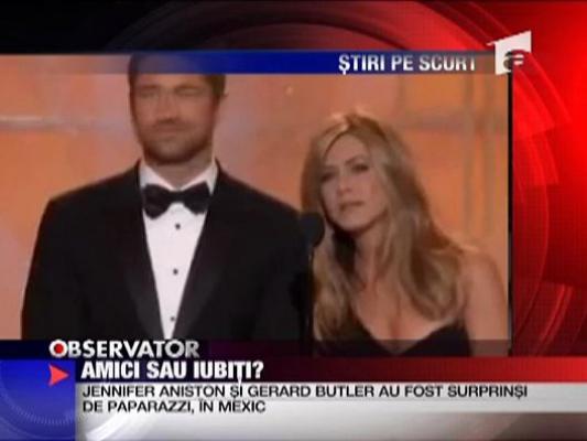 Jennifer Aniston si Gerard Butler, surprinsi de paparazzi