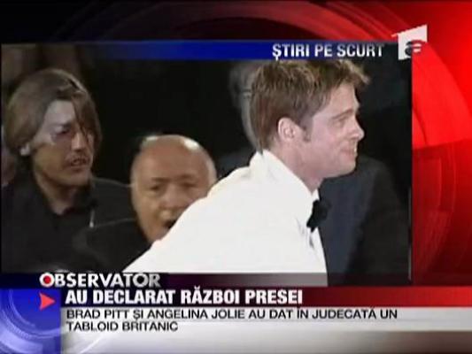 Angelina Jolie si Brad Pitt au declarat razboi presei