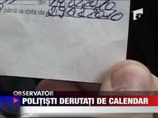 Politisti derutati de calendar