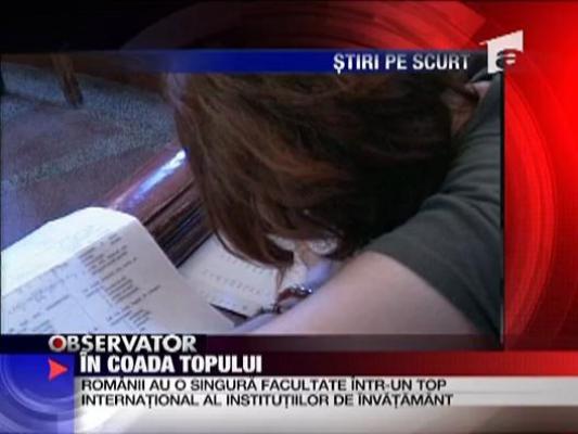 Invatamantul superior romanesc e in coada topului european