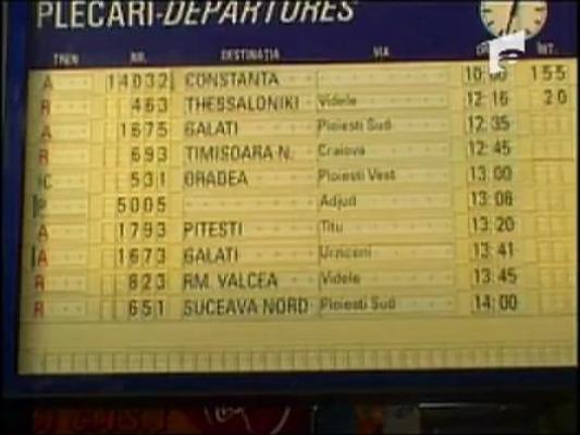 Intarzieri de pana la 70 de minute in Gara de Nord