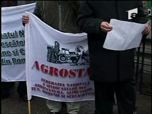 Proteste in fata Ministerului Agriculturii
