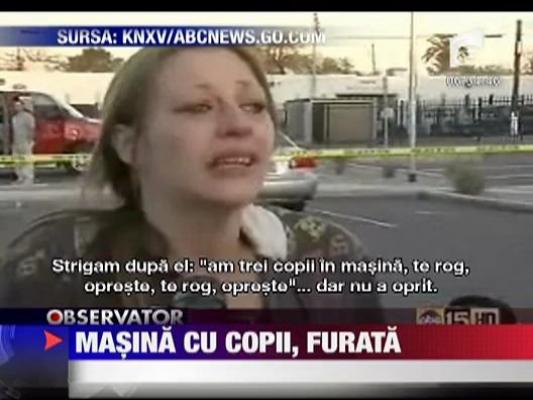 Le-a furat masina, cu tot cu copii