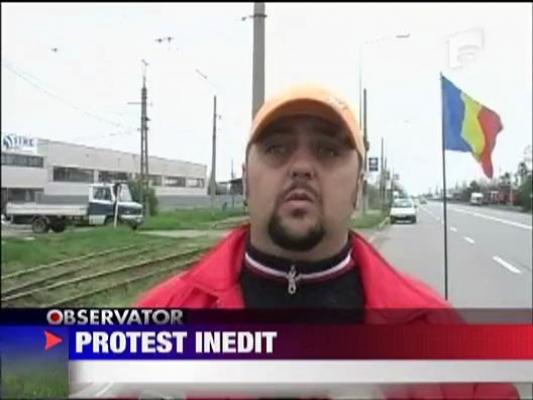 Protest! Vine de la Oradea la Bucuresti... pe jos!