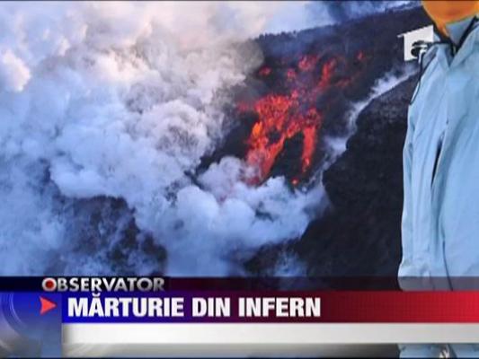 Un roman a fost martor infernului din Islanda